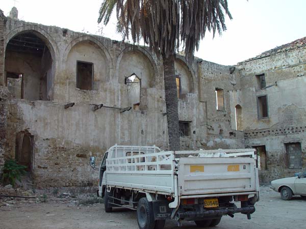 Armenian buildings behind Church and School