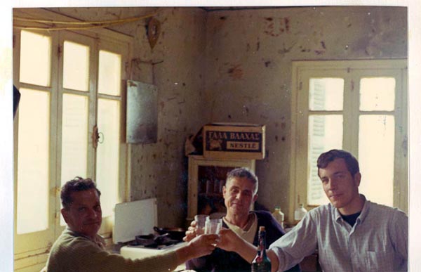 Yiannis P., a friend, and Keith Meyer with a bit of zivania_edited