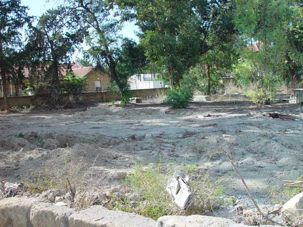 View of cemetary looking West