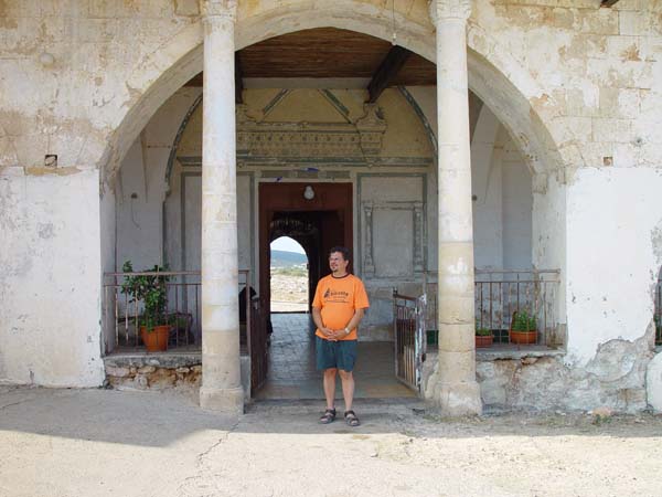 Souren outside Apostolos Andreas Monasterry